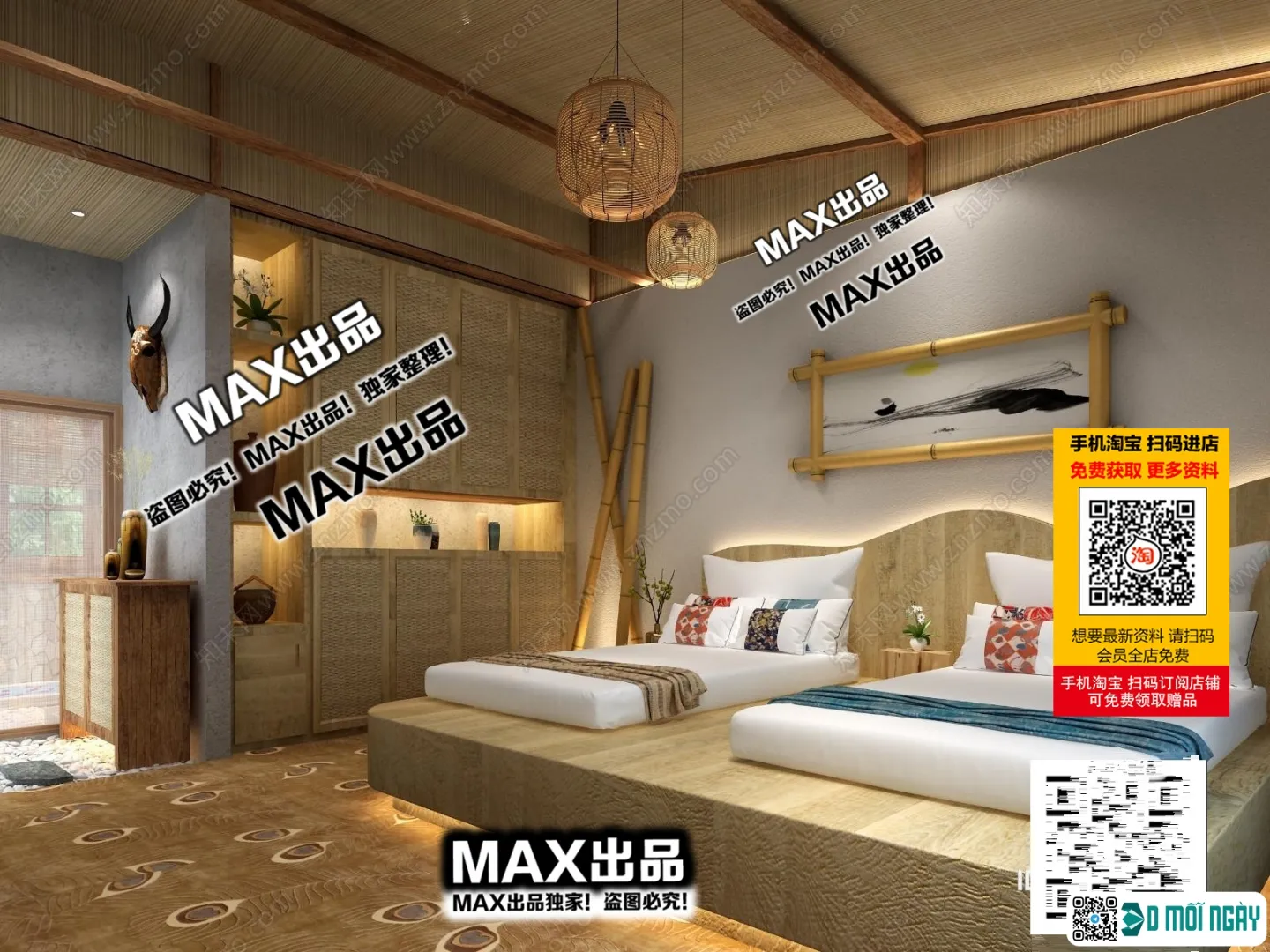 Homestay 3d models - 027 - 3861