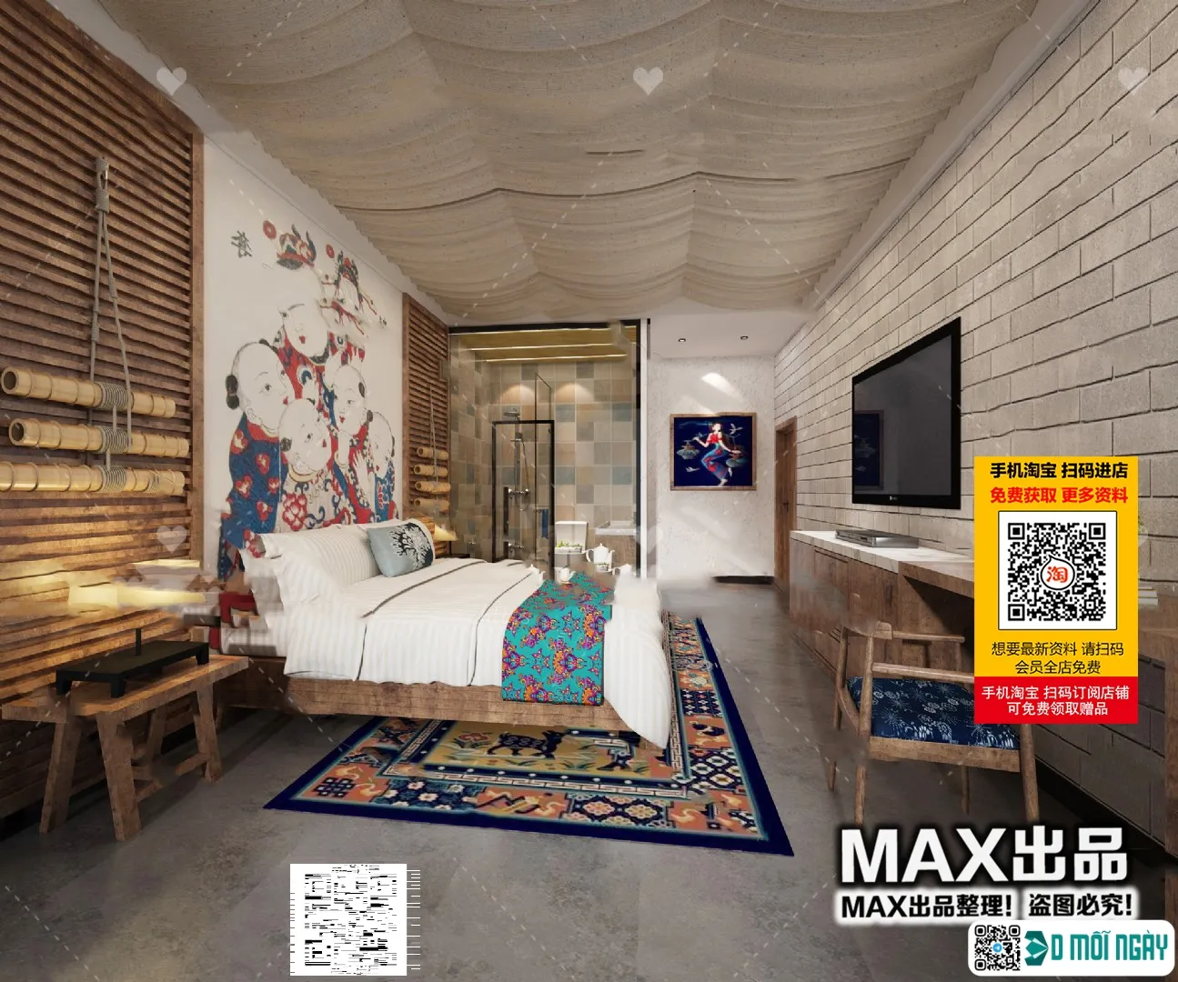 Homestay 3d models - 054 - 3888