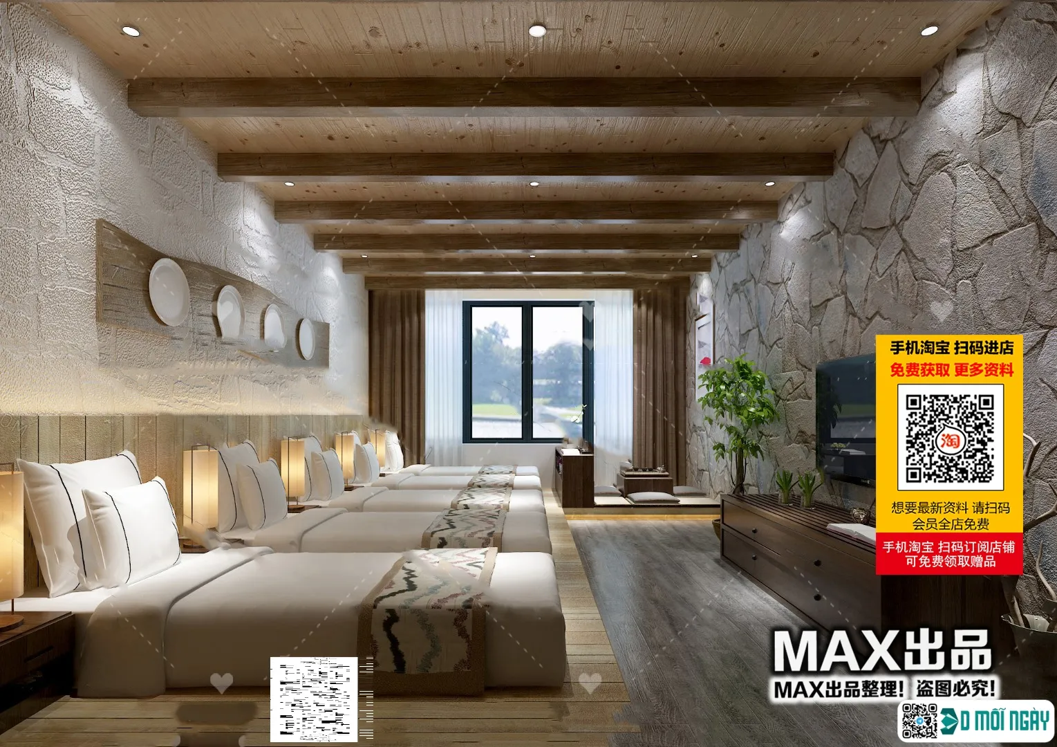 Homestay 3d models - 064 - 3898