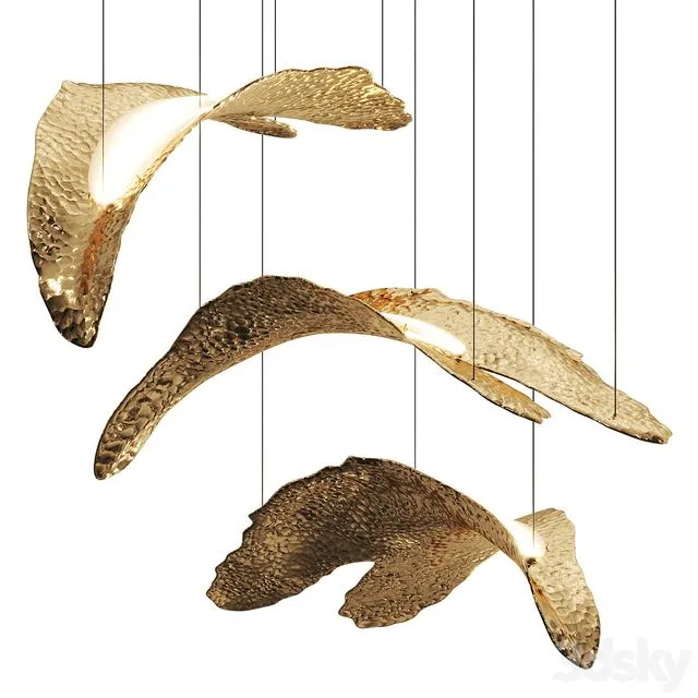 Hommes Leafus Pendant Lamps 3D Model