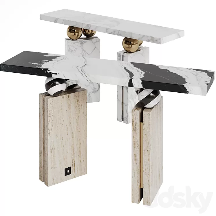 Hommes QUANTIC CONSOLE TABLE 3D Model