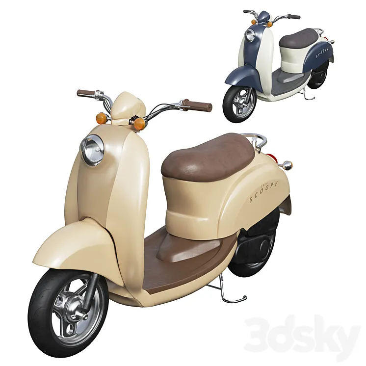 Honda Crea Scoopy 3D Model Free