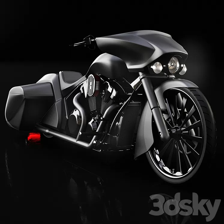 Honda Slammer Bagger motorcycle 3D Model