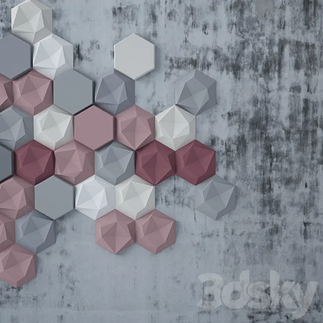 honey 3d wall 3DModel