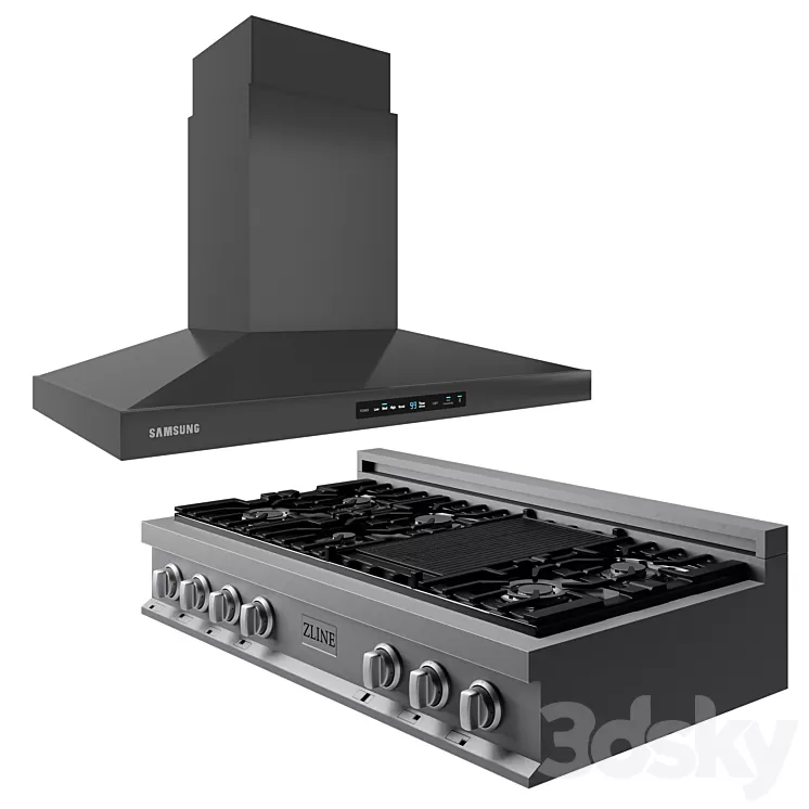 Hood & Stove 3D Model