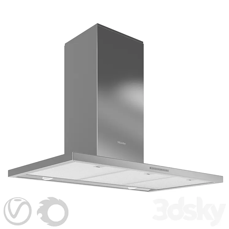 Hood wall MIELE OD 399-7 898 mm 3D Model
