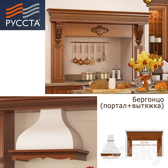 Hoods Kitchen Bergonzi 3D Model