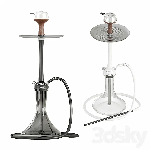 Hookah Mattpear Simple Slim 3D Model