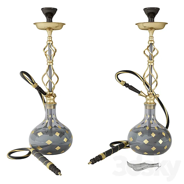 Hookah Sahara Smoke Sultan Hookah 3D Model