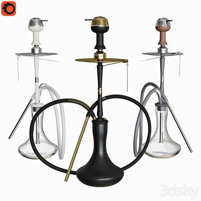 Hookah XHoob Go On 3D Model