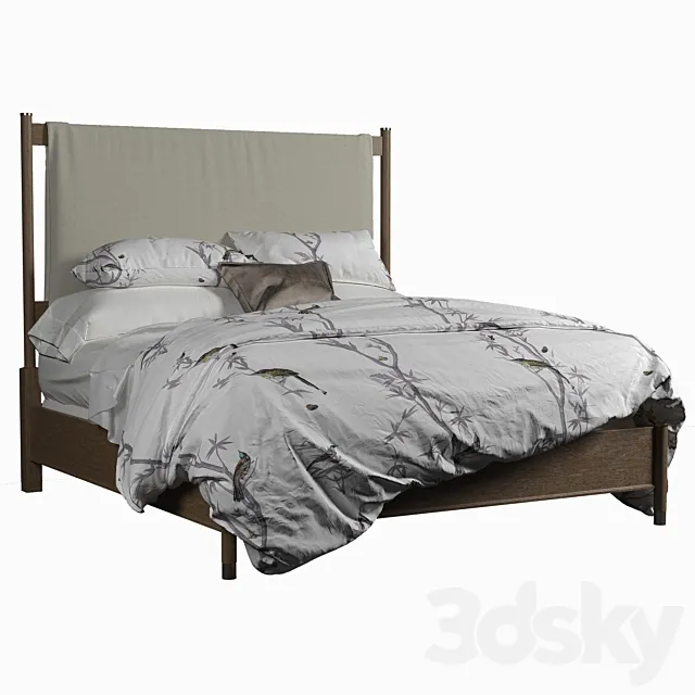 Hooker Furniture Affinity King Bed 3D Model