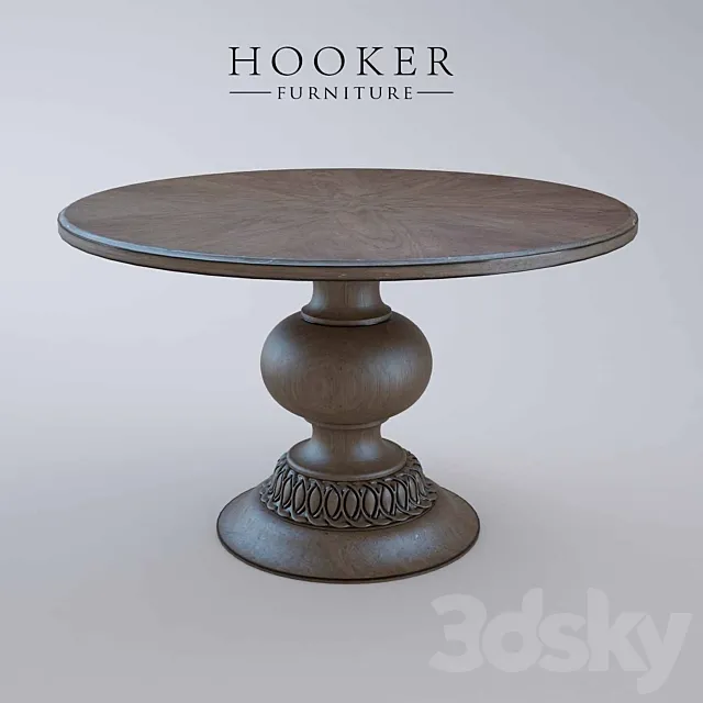 Hooker Furniture Dining Room Cambria 48 inch Table 3D Model