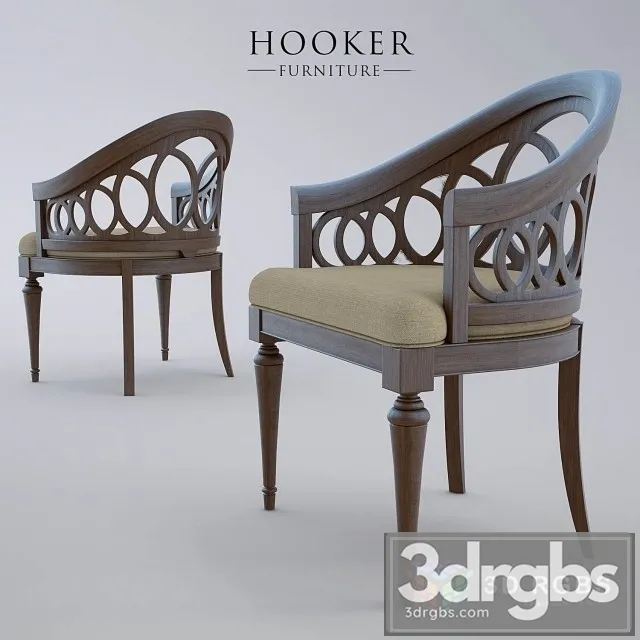 Hooker Furniture Dining Room Cambria Chair 3D Model Free