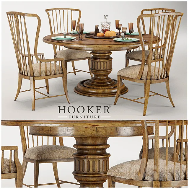 Hooker Furniture Grandover Round Single 3D Model