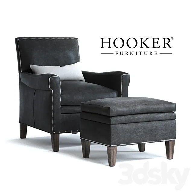 Hooker Furniture Living Room Huntington Morrison Club Chair 3D Model