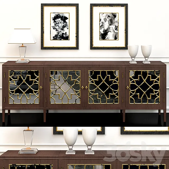 Hooker Furniture Living Room Sanctuary 3D Model