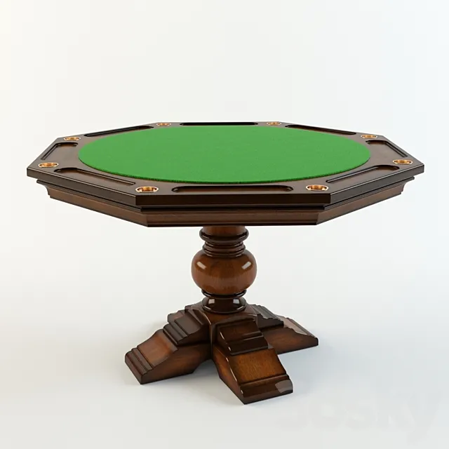 Hooker Furniture poker table 3D Model