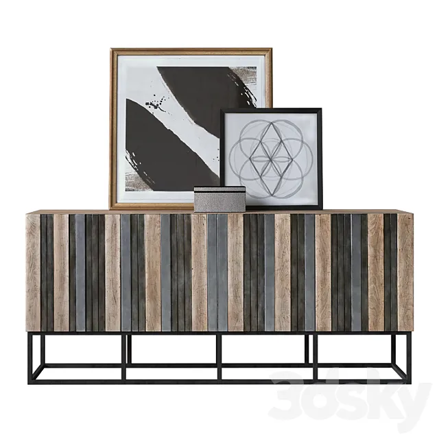 Hooker Melange Brady Credenza 3DModel