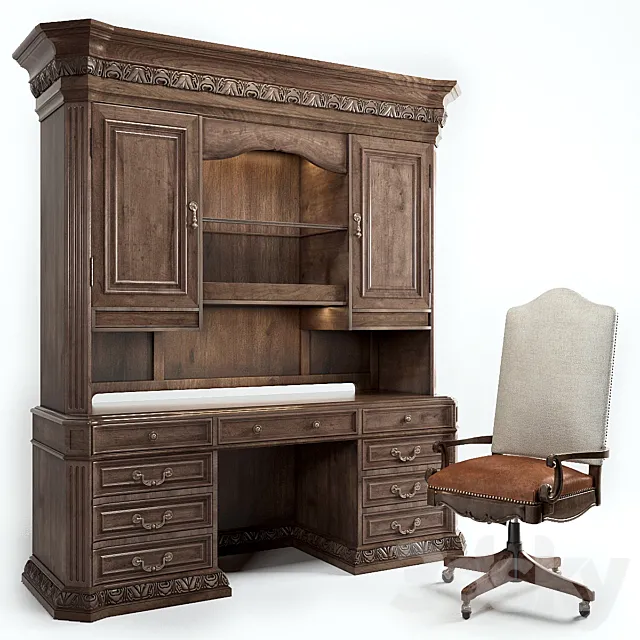 HOOKER RHAPSODY office set 3D Model