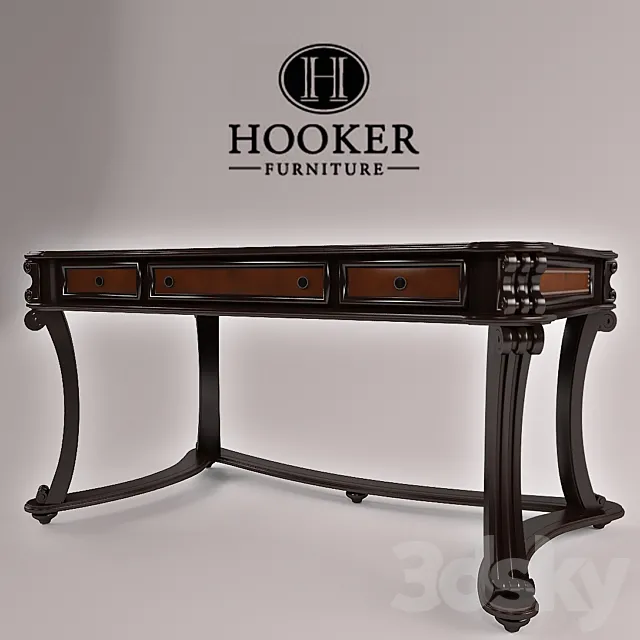 Hooker Writing Desk 3D Model