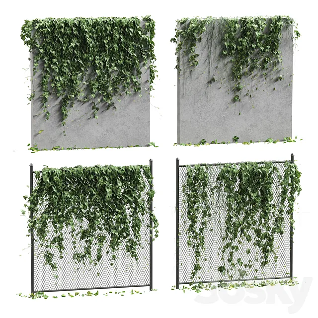 Hops for the fence. 4 models 3D Model