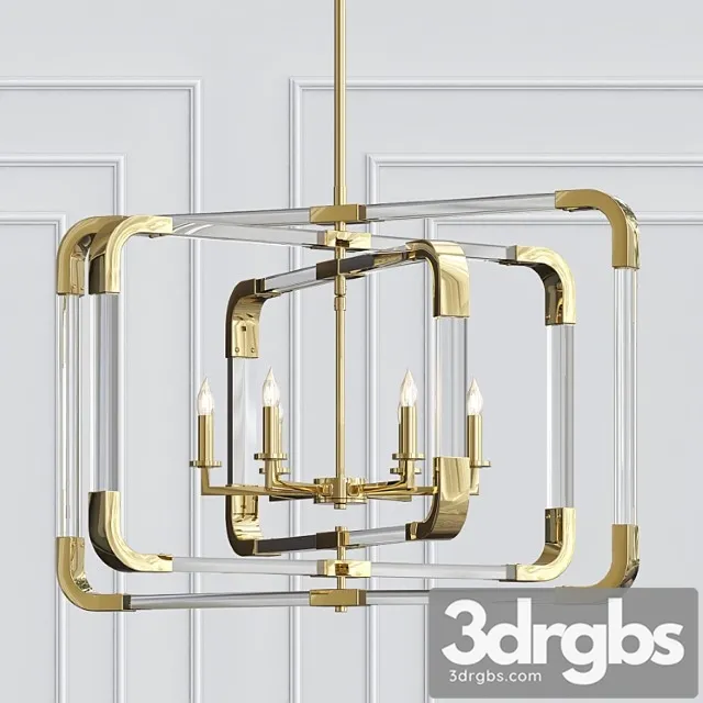 Horchow 6 Light Pendant 3D Model Free