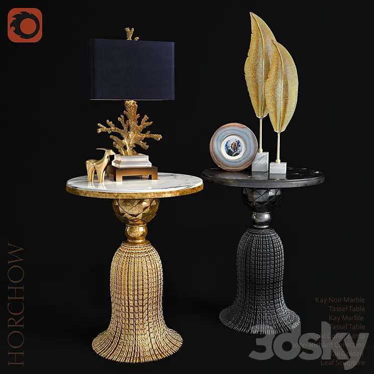 HORCHOW Decorative set 3D Model Free