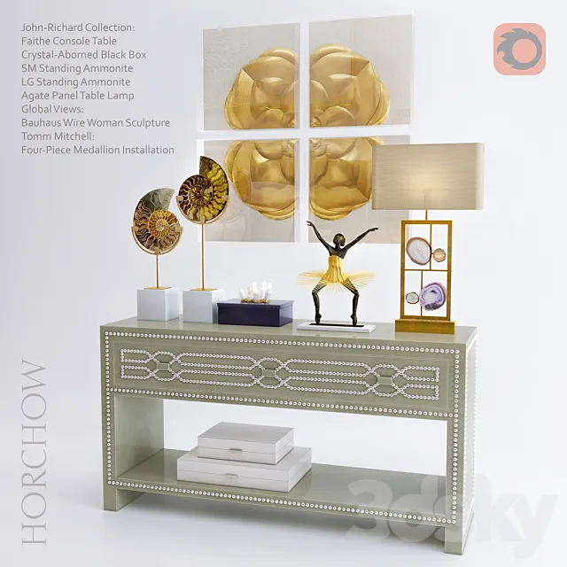 HORCHOW DECORATIVE SET 3DModel