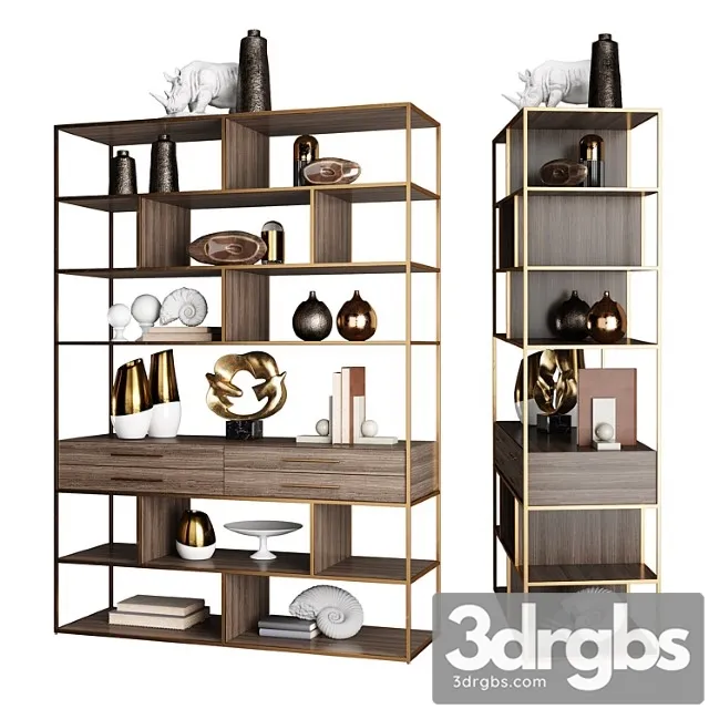 Horchow Mack Geometric Etagere 1 3D Model Free