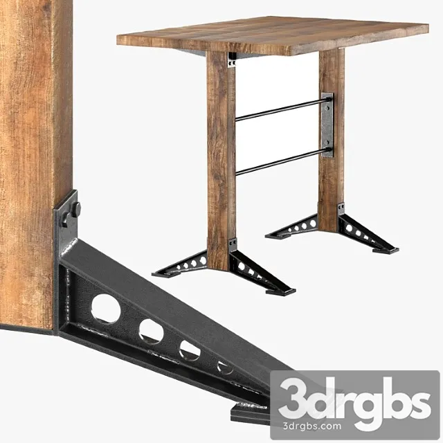 Horeca statafel - graz hoog 2 3D Model Free