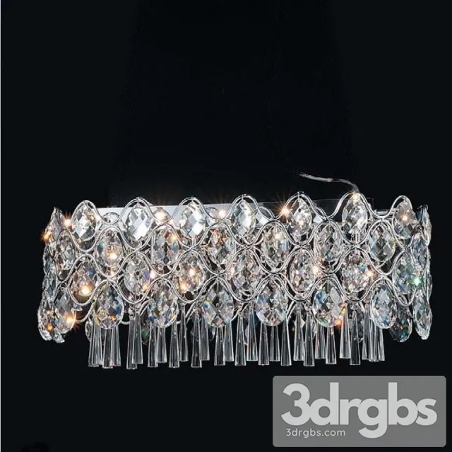 Horizontal Crystal Lamp 3D Model Free