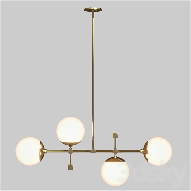Horizontal Deko Chandelier 35 3D Model