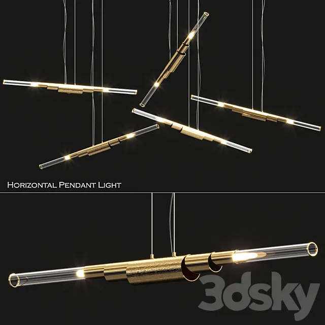 Horizontal pendant light 3DModel