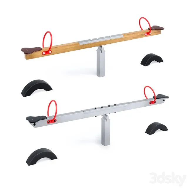 Horizontal swing with Kompan tires Free Download