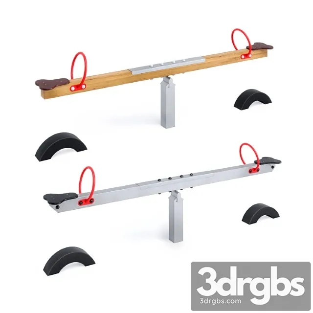 Horizontal swing with kompan tires Free Download