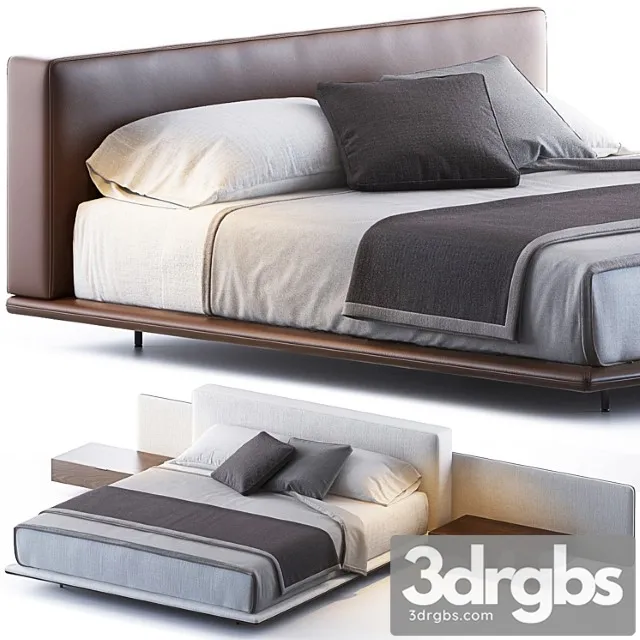 Horizonte Bed By Minotti 3D Model Free
