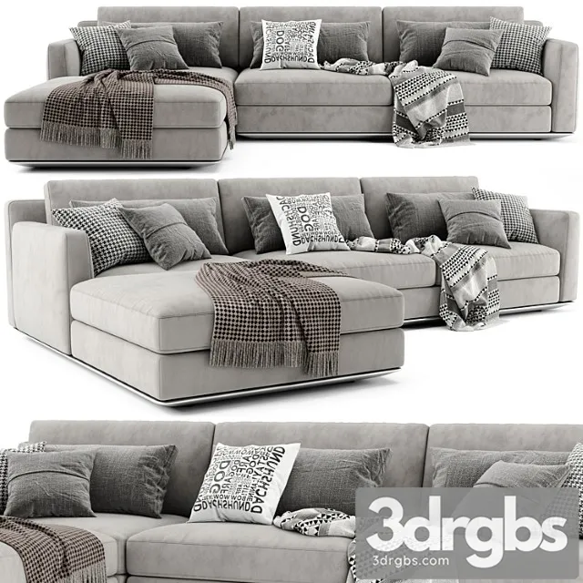 Horm Ellington Chaise Longue Sofa 3D Model Free