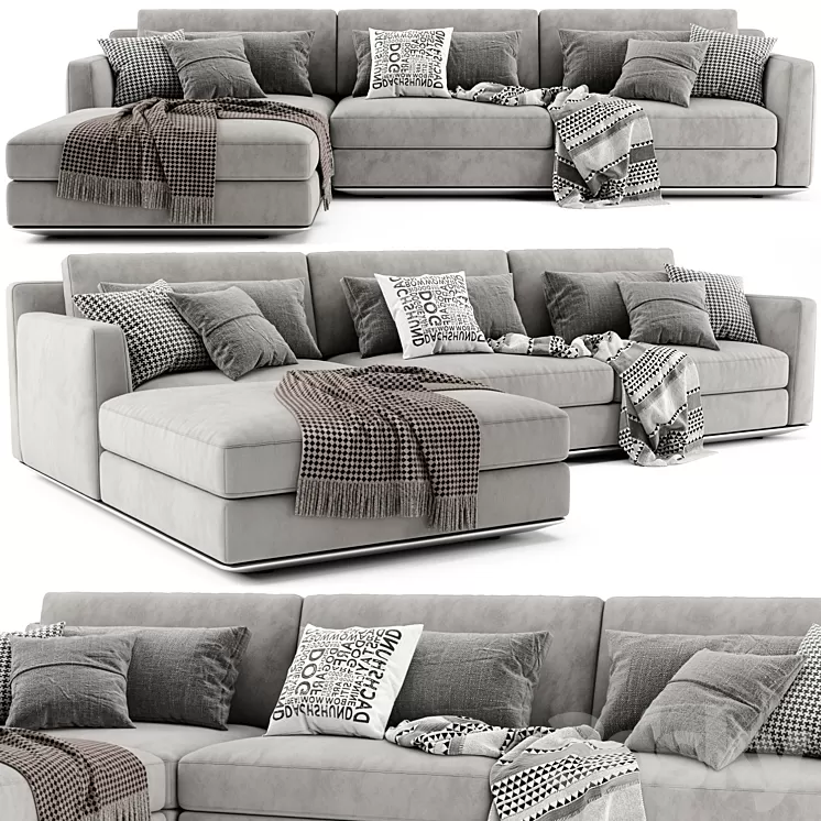 Horm Ellington Chaise Longue Sofa 3D Model Free