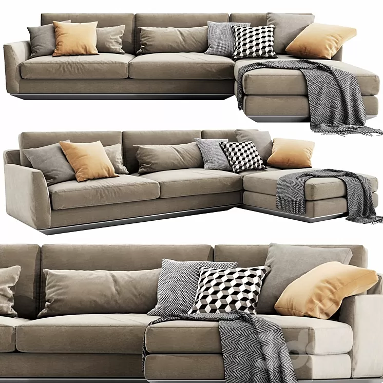 Horm Ellington Chaise Lounge 3D Model