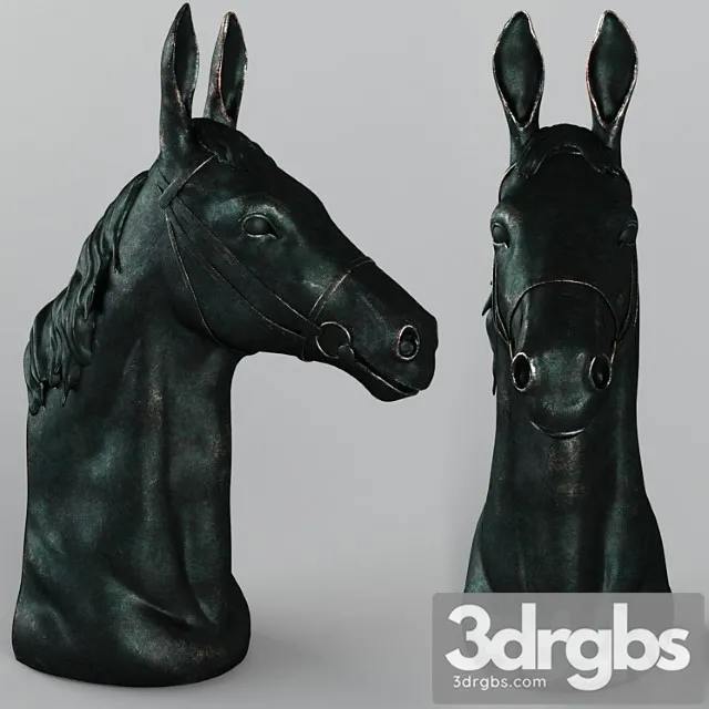 Horse Head 5 3D Model Free