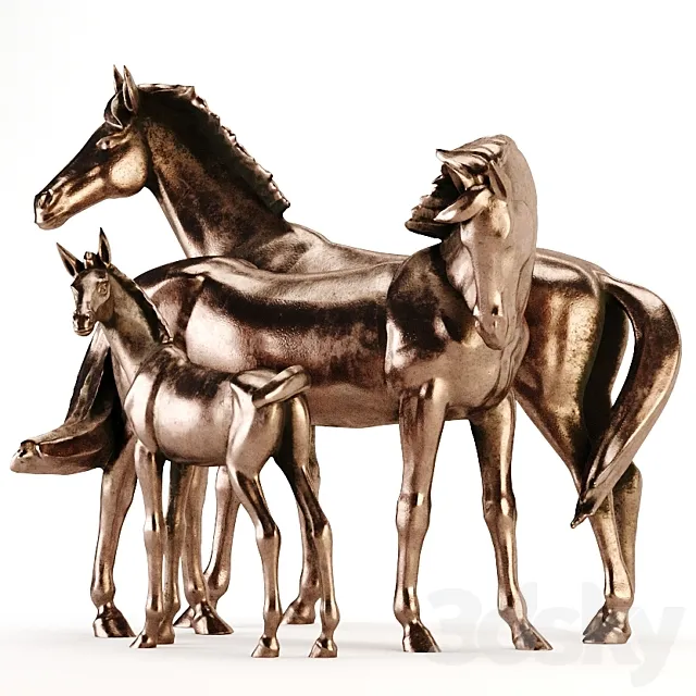horse sculpture 3D Model