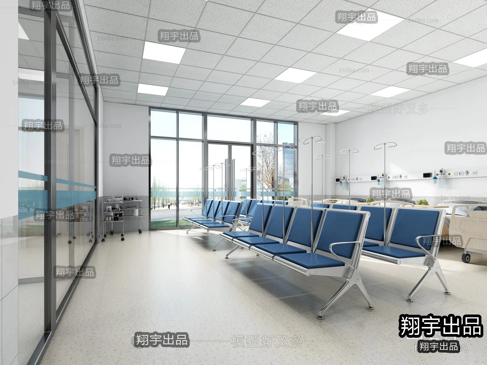 Hospital 3D Interior Scene - 3D Models - 004