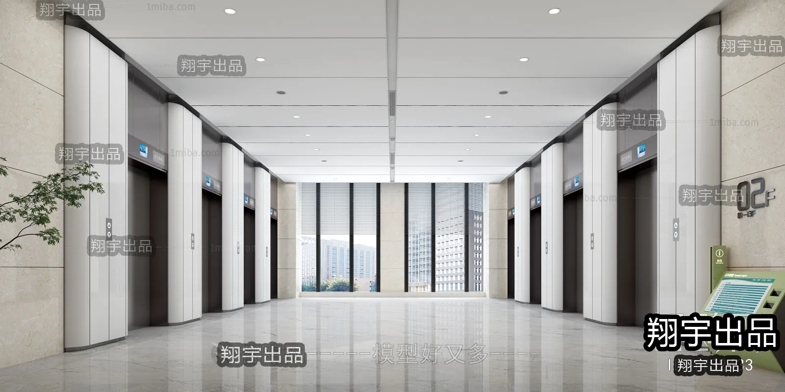 Hospital 3D Interior Scene - 3D Models - 010