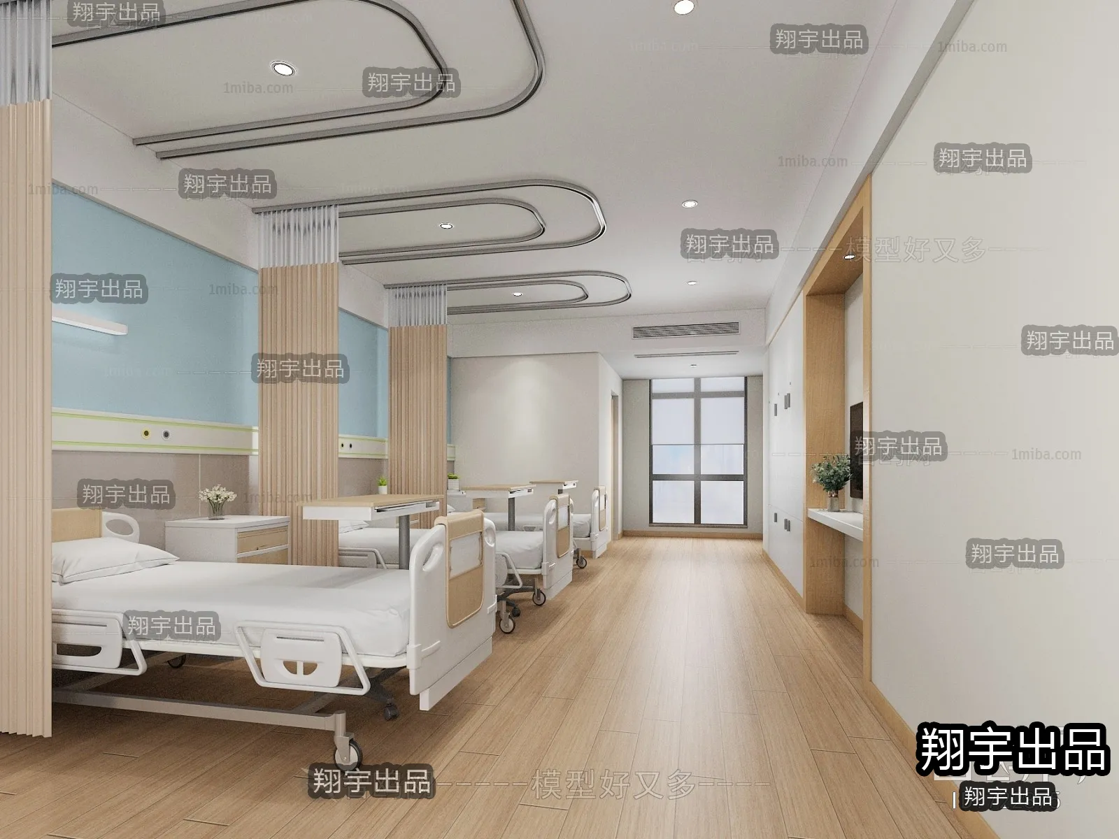Hospital 3D Interior Scene - 3D Models - 029