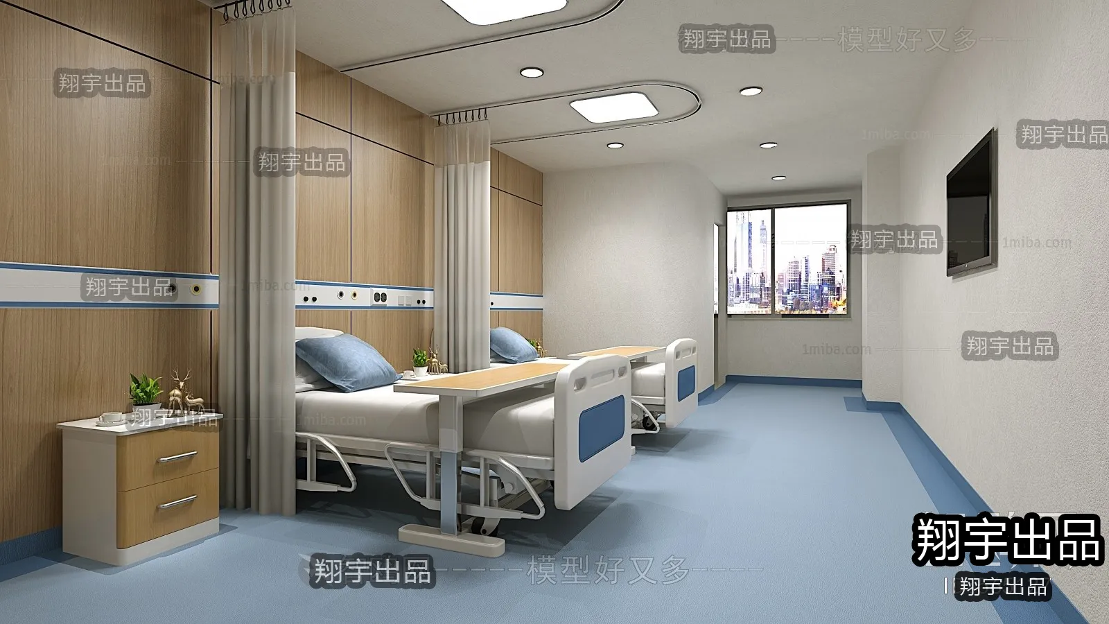 Hospital 3D Interior Scene - 3D Models - 031