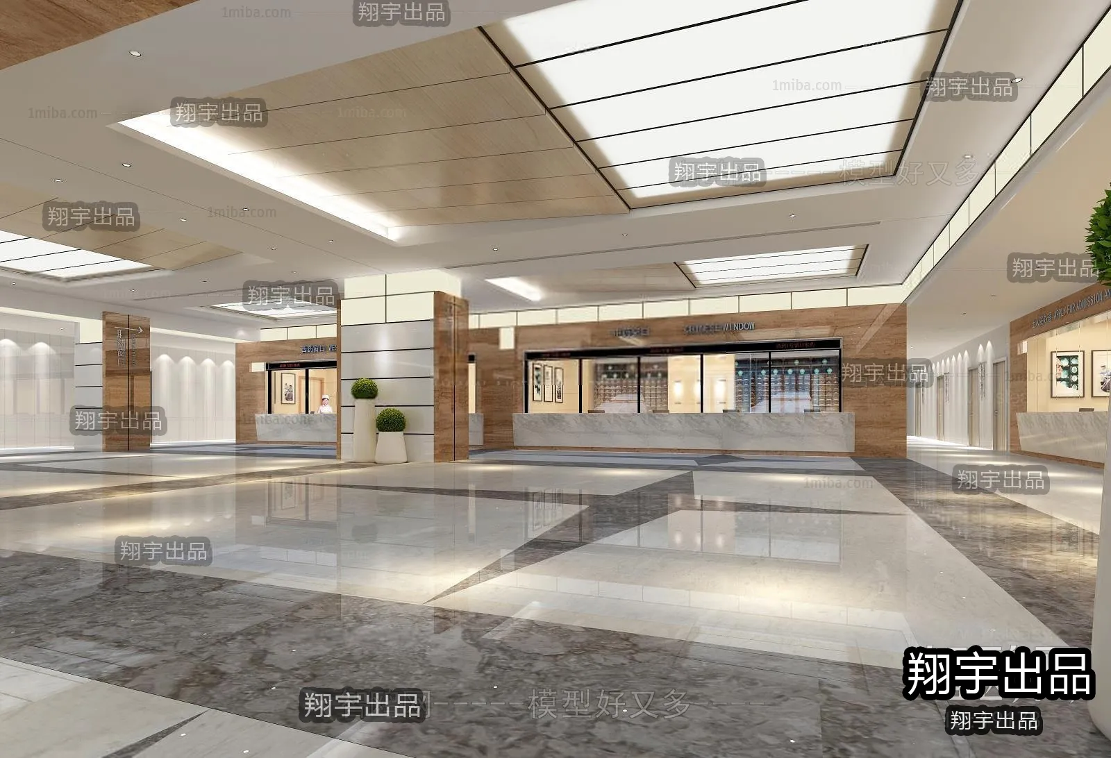 Hospital 3D Interior Scene - 3D Models - 032