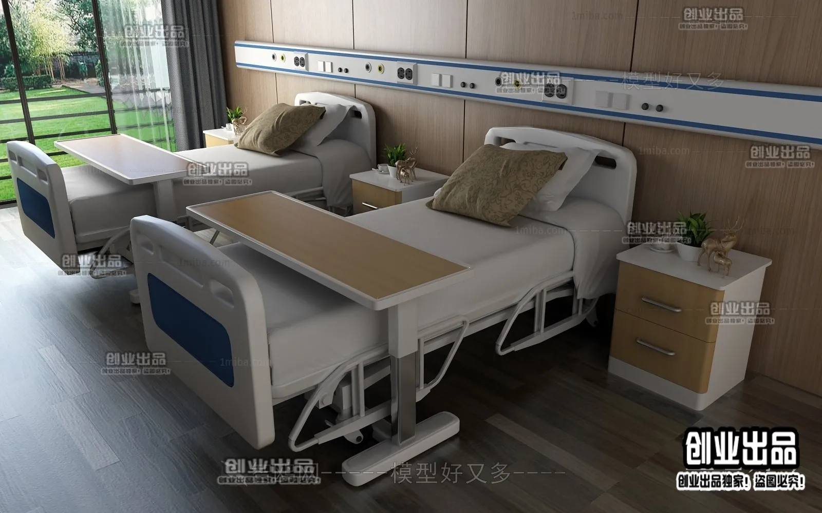 Hospital 3D Interior Scene - 3D Models - 035