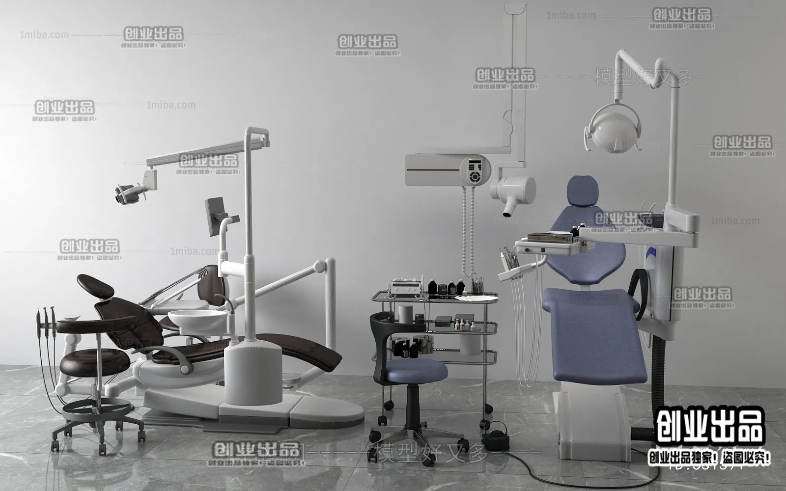 Hospital 3D Interior Scene - 3D Models - 043