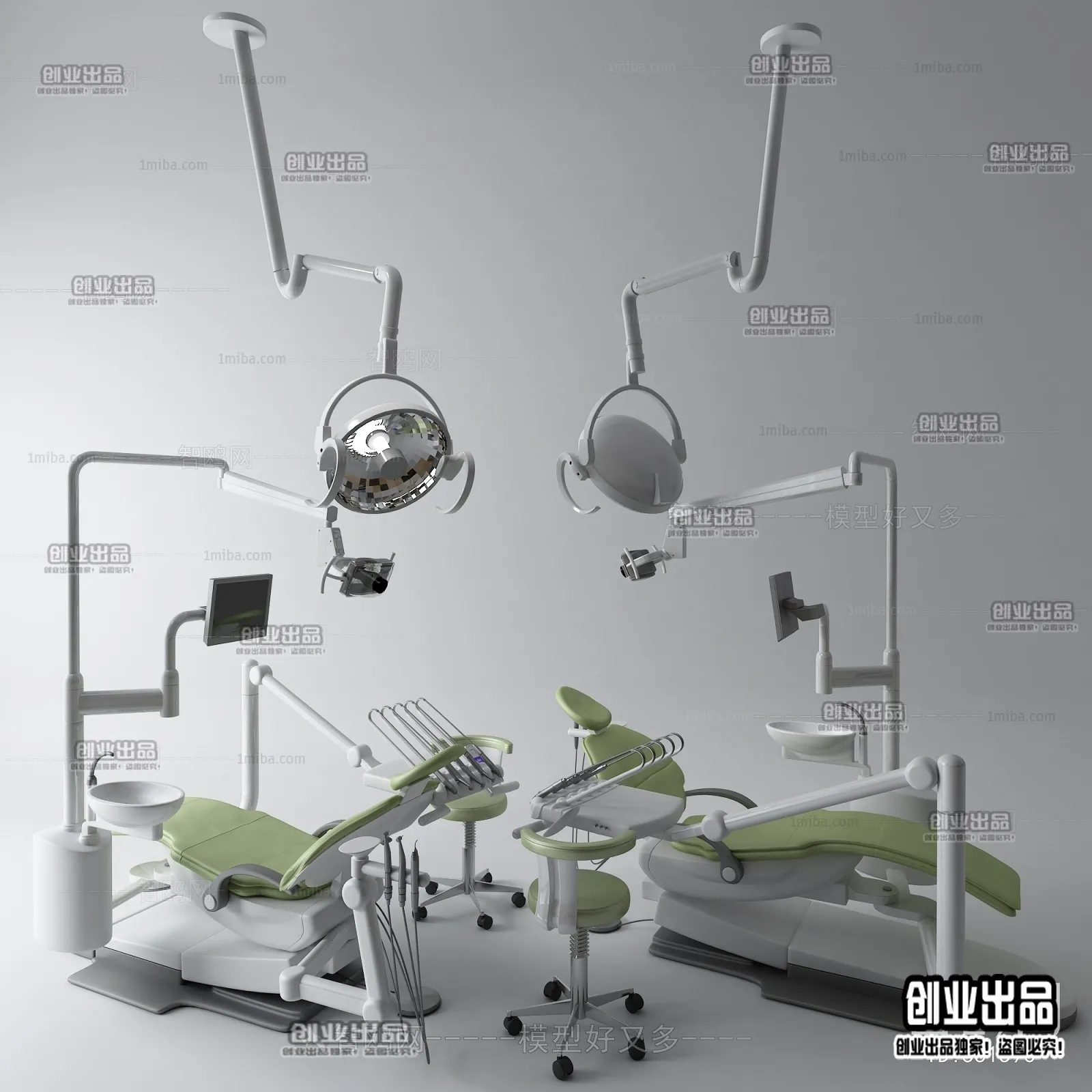 Hospital 3D Interior Scene - 3D Models - 044