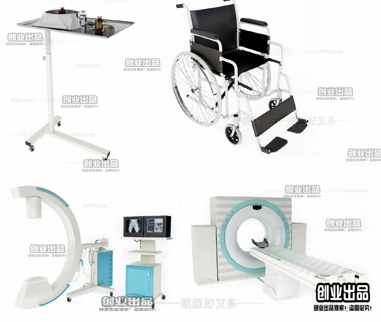 Hospital 3D Interior Scene - 3D Models - 047